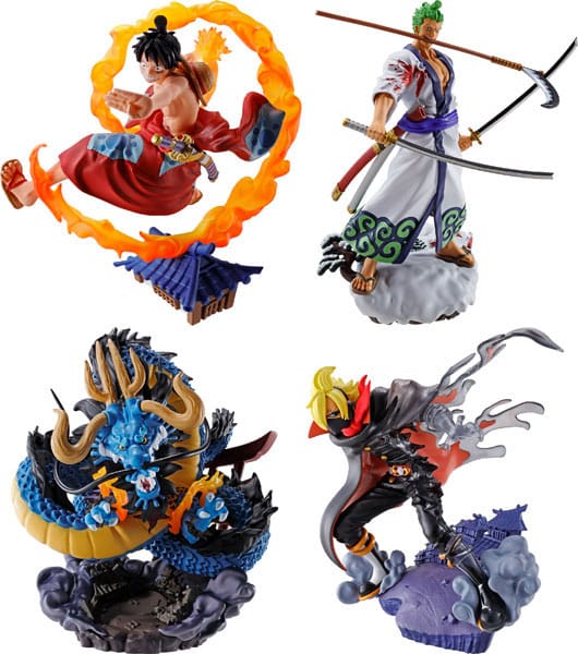 One Piece Petitrama PVC Mini-Statue Logbox Re Birth Wano Kuni Vol. 1 Set 9 cm Image 1