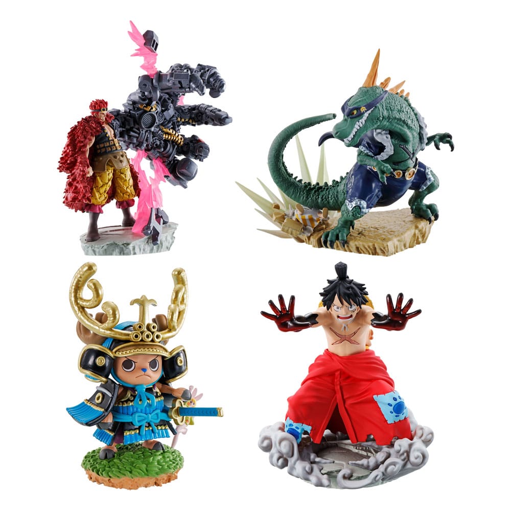 One Piece Petitrama PVC Mini-Statue Logbox Re Birth Wanokuni Vol. 2 Set 9 cm Image 1