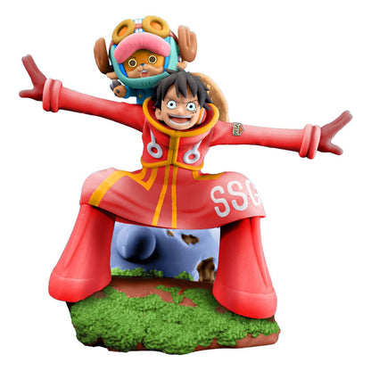 One Piece Petitrama PVC Mini-Statue Logbox Re Birth Egghead 4er-Set 9 cm Image 4