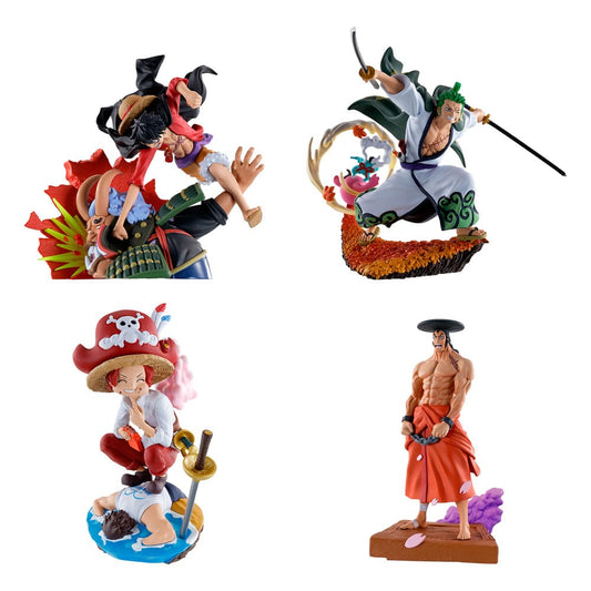 One Piece Petitrama PVC Mini-Statue Logbox Re Birth Wano Kuni Vol. 1 Set 9 cm Image 1