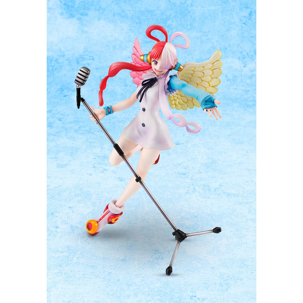One Piece Red P.O.P PVC Statue Diva of the world Uta 23 cm Image 4