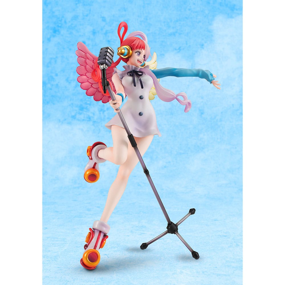 One Piece Red P.O.P PVC Statue Diva of the world Uta 23 cm Image 5