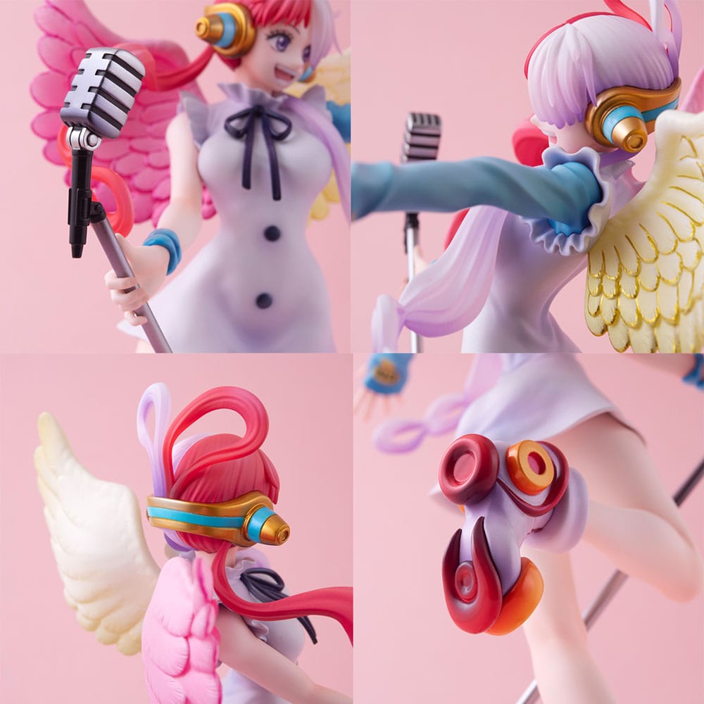 One Piece Red P.O.P PVC Statue Diva of the world Uta 23 cm Image 7