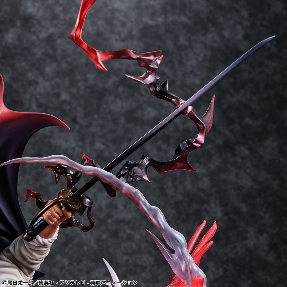One Piece P.O.P SA-MAXIMUM PVC Statue Leader of Red Hair Pirates Red-Haired Shanks Kamusari 25 cm Image 7