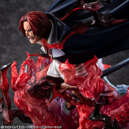 One Piece P.O.P SA-MAXIMUM PVC Statue Leader of Red Hair Pirates Red-Haired Shanks Kamusari 25 cm Image 10