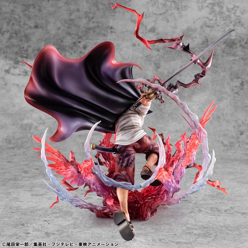 One Piece P.O.P SA-MAXIMUM PVC Statue Leader of Red Hair Pirates Red-Haired Shanks Kamusari 25 cm Image 18