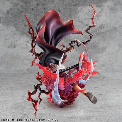 One Piece P.O.P SA-MAXIMUM PVC Statue Leader of Red Hair Pirates Red-Haired Shanks Kamusari 25 cm Image 19