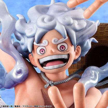 One Piece Portrait.Of.Pirates PVC Figur "Evolutionary History" Monkey D. Luffy "Gear Fifth" 26 cm Image 2