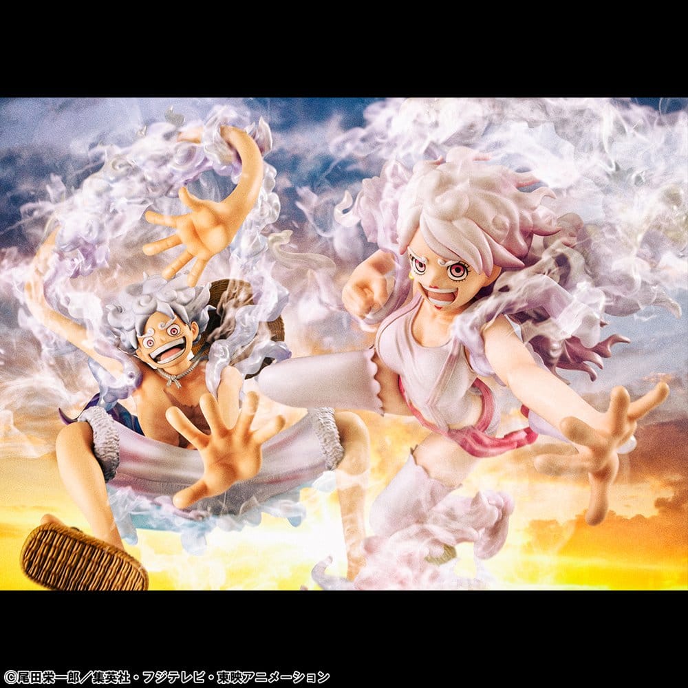 One Piece Portrait.Of.Pirates PVC Figur "Evolutionary History" Monkey D. Luffy "Gear Fifth" 26 cm Image 17