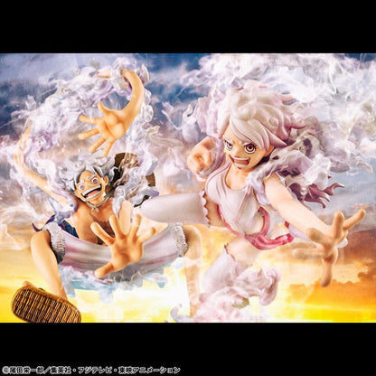 One Piece Portrait.Of.Pirates PVC Figur "Evolutionary History" Monkey D. Luffy "Gear Fifth" 26 cm Image 17