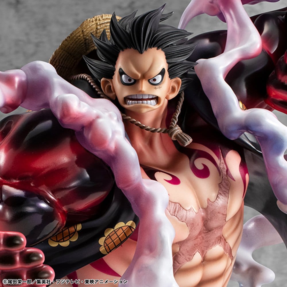 One Piece Portrait.Of.Pirates SA-Maximum PVC Figur Monkey D. Ruffy Gear 4 Bounce-Man 10th Limited Ver. 30 cm Image 2