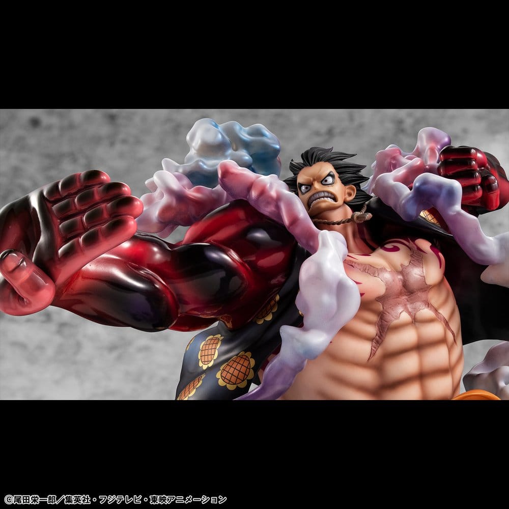 One Piece Portrait.Of.Pirates SA-Maximum PVC Figur Monkey D. Ruffy Gear 4 Bounce-Man 10th Limited Ver. 30 cm Image 4