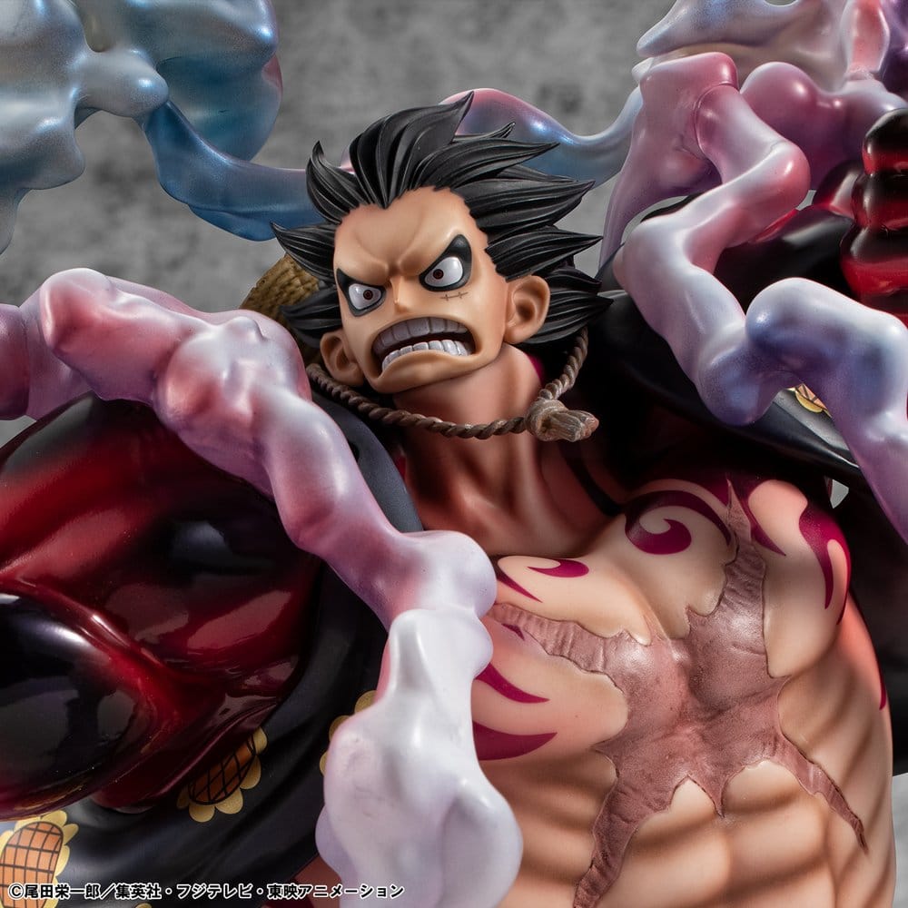 One Piece Portrait.Of.Pirates SA-Maximum PVC Figur Monkey D. Ruffy Gear 4 Bounce-Man 10th Limited Ver. 30 cm Image 5