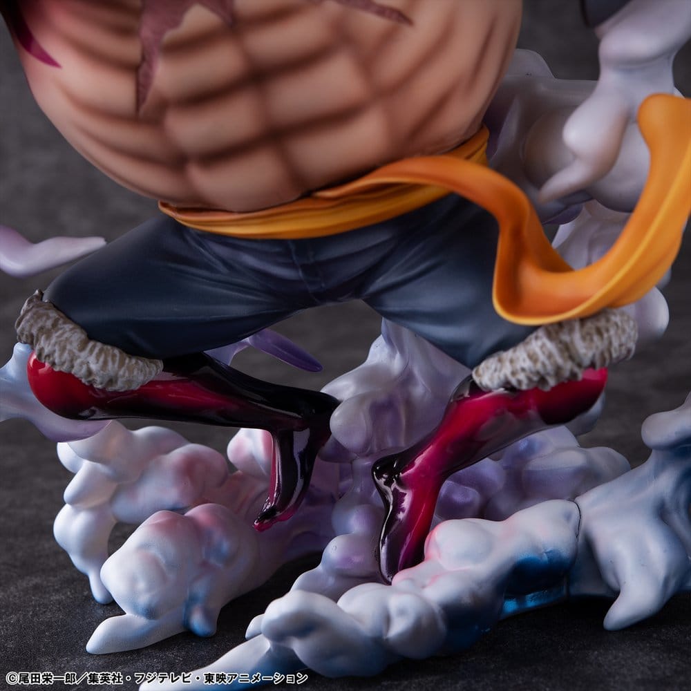 One Piece Portrait.Of.Pirates SA-Maximum PVC Figur Monkey D. Ruffy Gear 4 Bounce-Man 10th Limited Ver. 30 cm Image 11