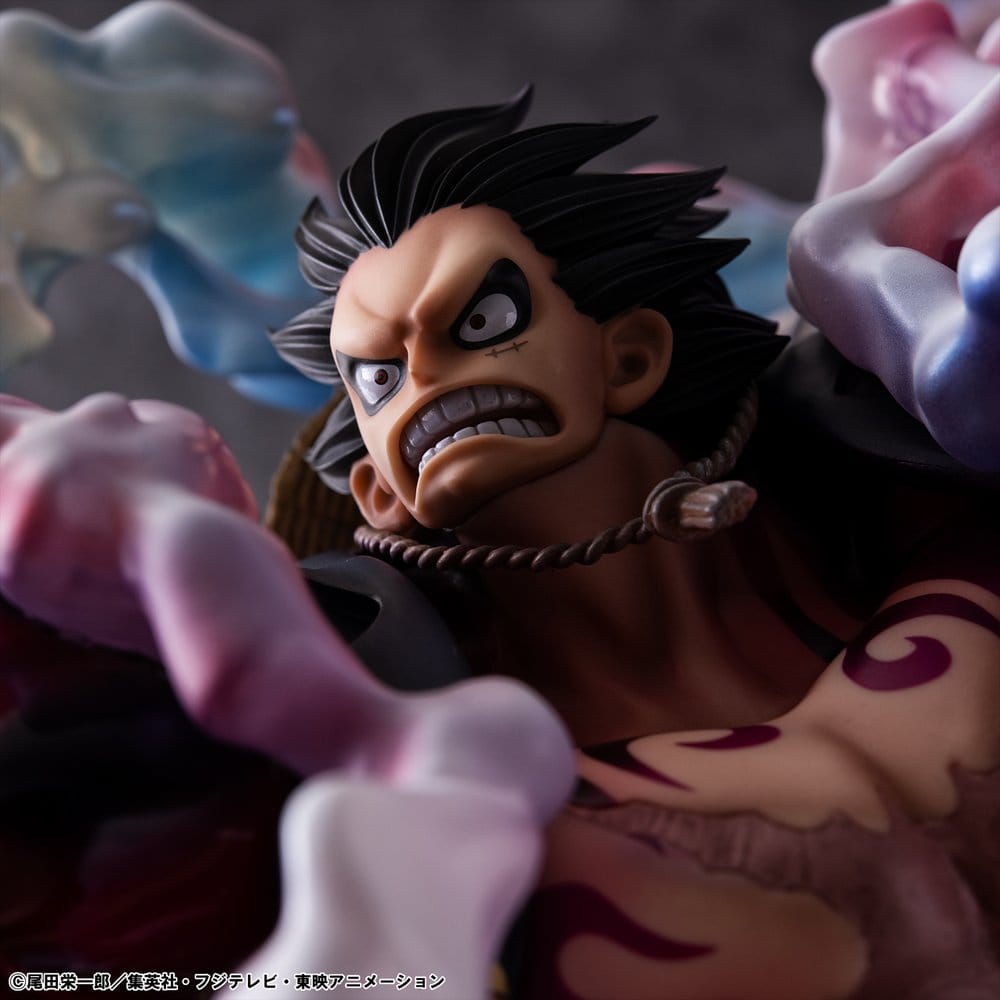 One Piece Portrait.Of.Pirates SA-Maximum PVC Figur Monkey D. Ruffy Gear 4 Bounce-Man 10th Limited Ver. 30 cm Image 15