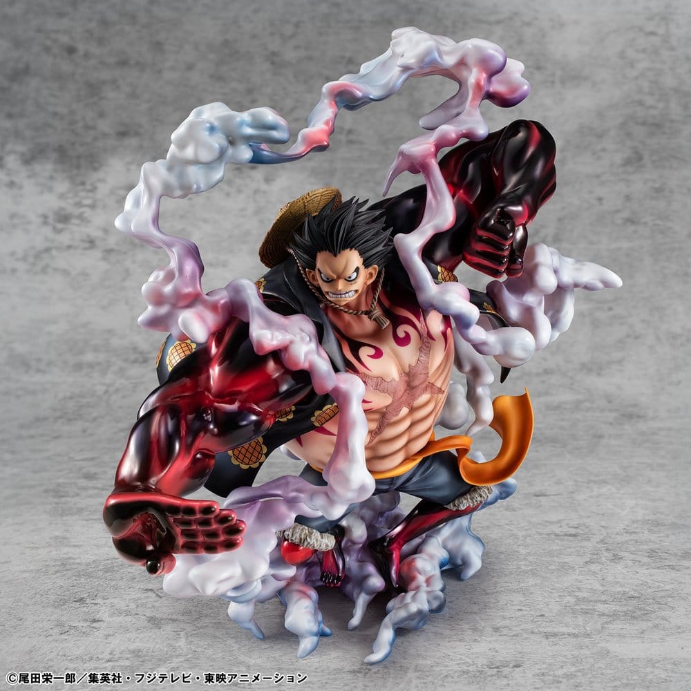 One Piece Portrait.Of.Pirates SA-Maximum PVC Figur Monkey D. Ruffy Gear 4 Bounce-Man 10th Limited Ver. 30 cm Image 18