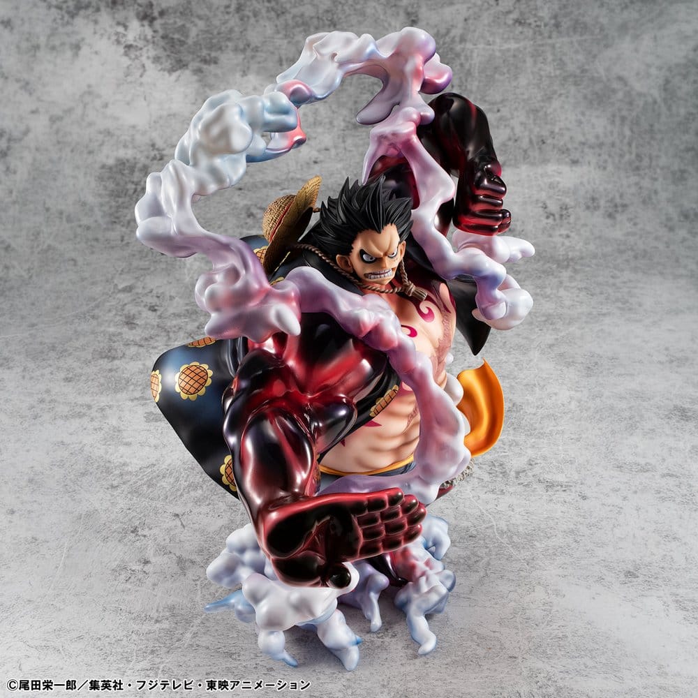 One Piece Portrait.Of.Pirates SA-Maximum PVC Figur Monkey D. Ruffy Gear 4 Bounce-Man 10th Limited Ver. 30 cm Image 19