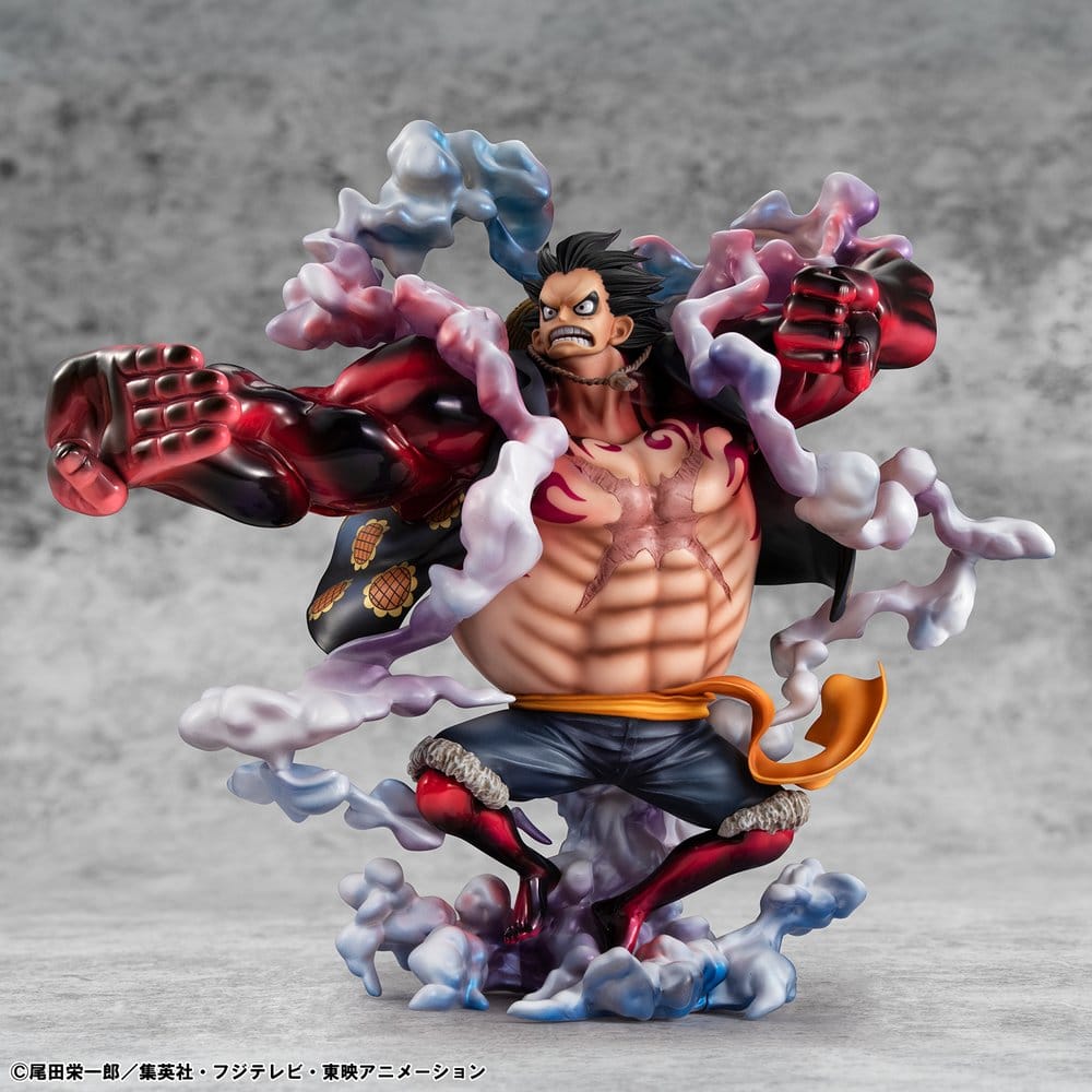 One Piece Portrait.Of.Pirates SA-Maximum PVC Figur Monkey D. Ruffy Gear 4 Bounce-Man 10th Limited Ver. 30 cm Image 21