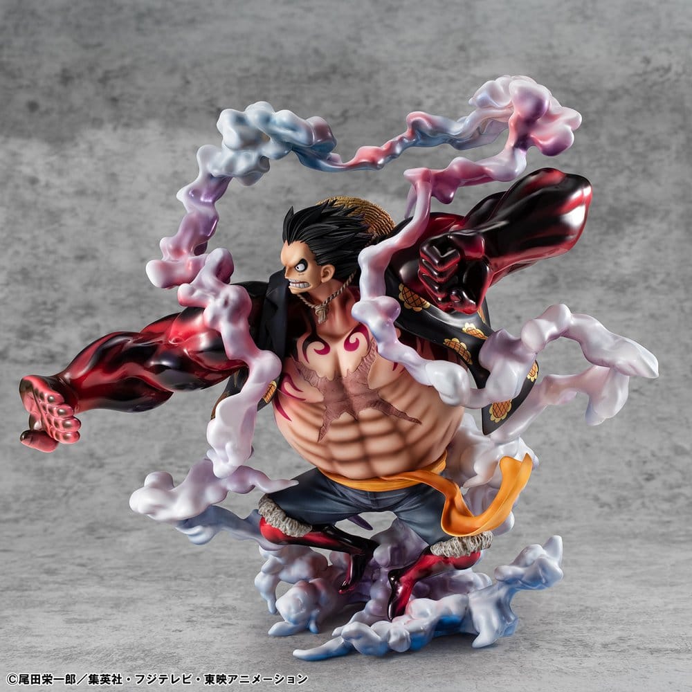One Piece Portrait.Of.Pirates SA-Maximum PVC Figur Monkey D. Ruffy Gear 4 Bounce-Man 10th Limited Ver. 30 cm Image 22