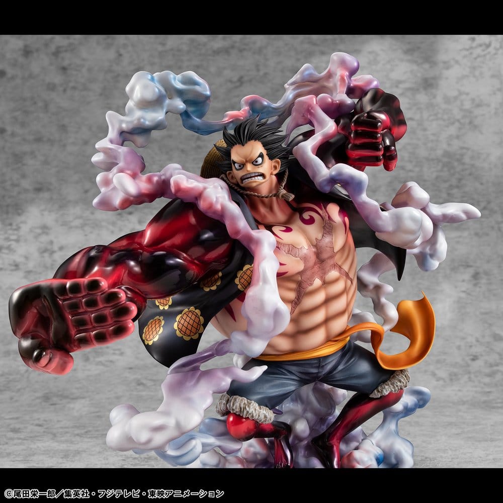 One Piece Portrait.Of.Pirates SA-Maximum PVC Figur Monkey D. Ruffy Gear 4 Bounce-Man 10th Limited Ver. 30 cm Image 23
