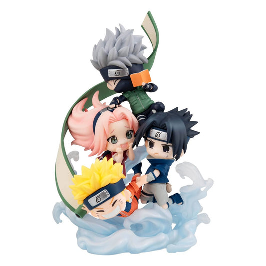Naruto Shippuden FigUnity PVC Mini-Statue Gather here, Team 7 13 cm Image 1