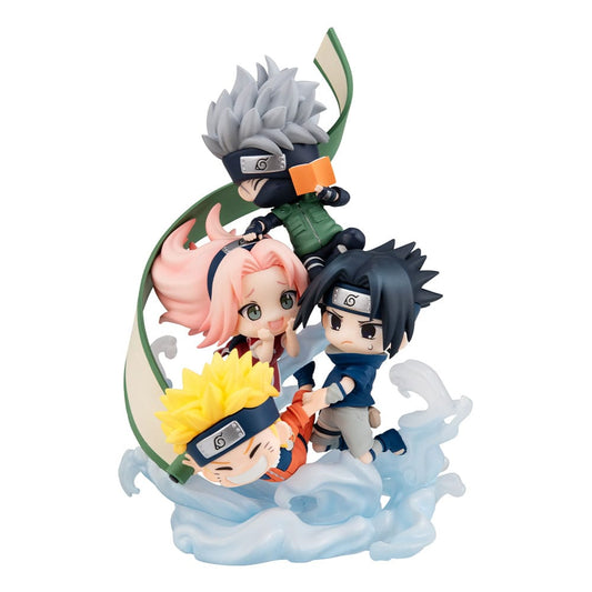 Naruto Shippuden FigUnity PVC Mini-Statue Gather here, Team 7 13 cm (with gift) Image 1