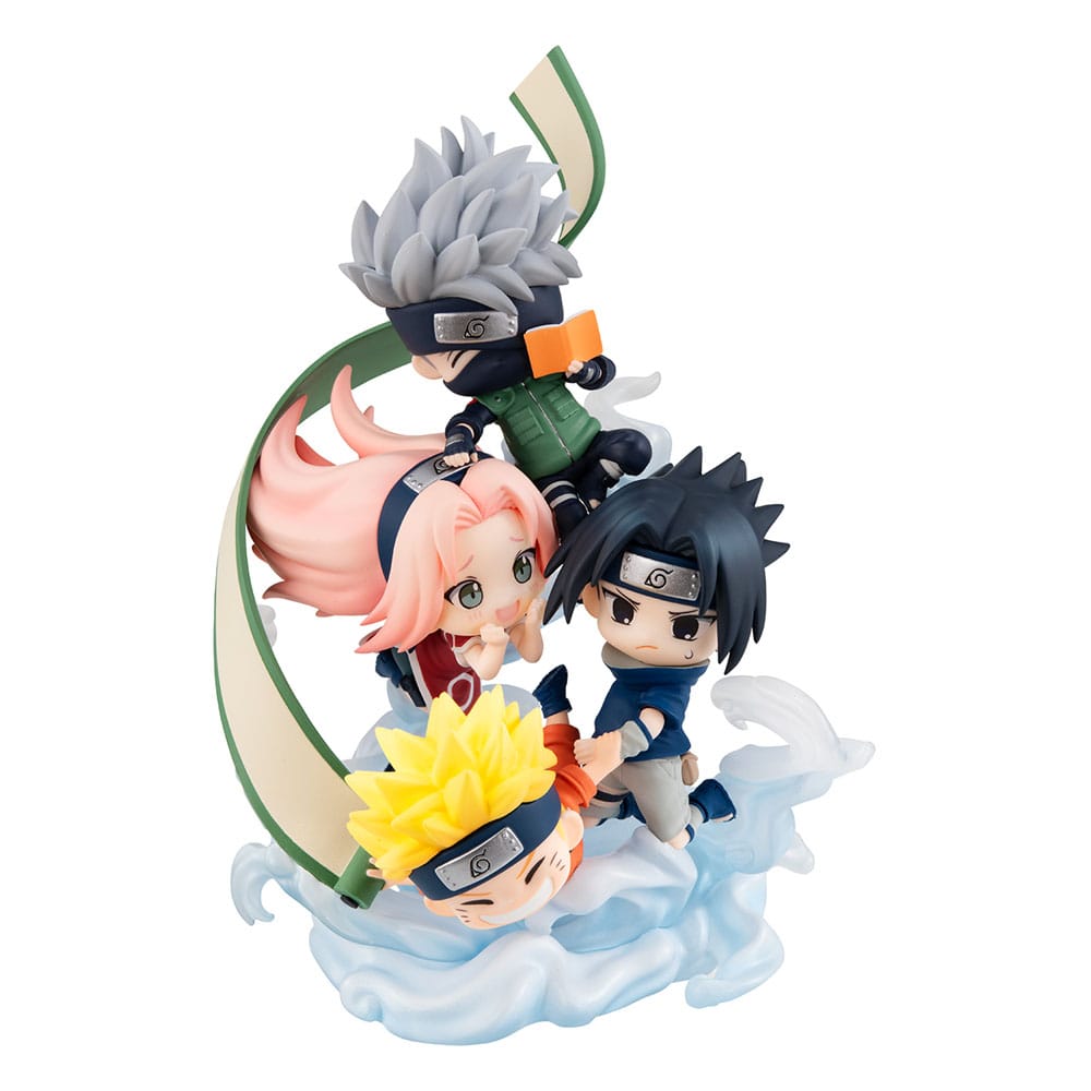Naruto Shippuden FigUnity PVC Mini-Statue Gather here, Team 7 13 cm (with gift) Image 3