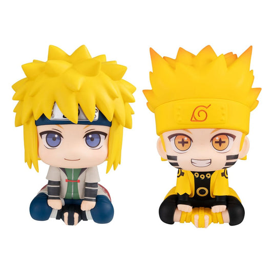 Naruto Shippuden Look Up PVC Statue Naruto Uzumaki Six Paths Sage Mode & Minato Namikaze 11 cm (with gift) Image 1