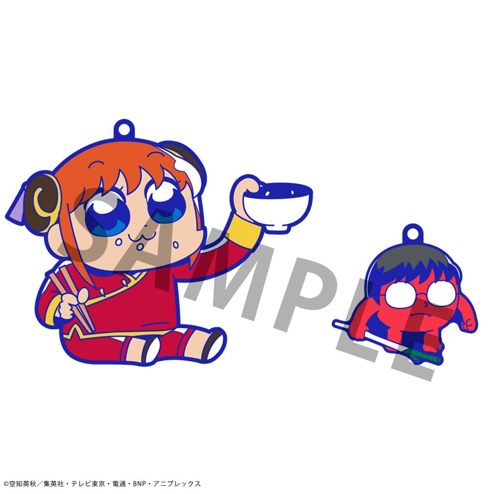 Gintama x Okawabukubu Rubber Mascot Buddycolle Gummi-Anhänger Gintama Oshanti 7 cm Sortiment (8) Image 3