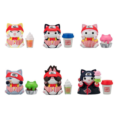 Naruto Shippuden Mega Cat Project Nyaruto! Sammelfiguren Mega Cat Diner 3 cm Sortiment (6) Image 1