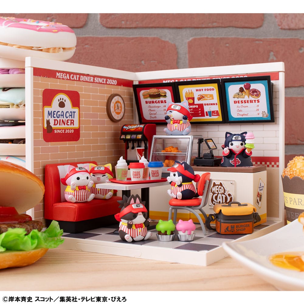 Naruto Shippuden Mega Cat Project Nyaruto! Sammelfiguren Mega Cat Diner 3 cm Sortiment (6) Image 9