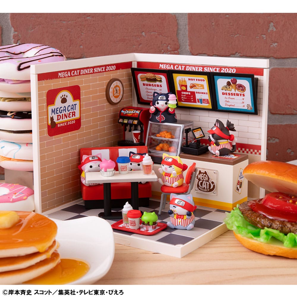 Naruto Shippuden Mega Cat Project Nyaruto! Sammelfiguren Mega Cat Diner 3 cm Sortiment (6) Image 10