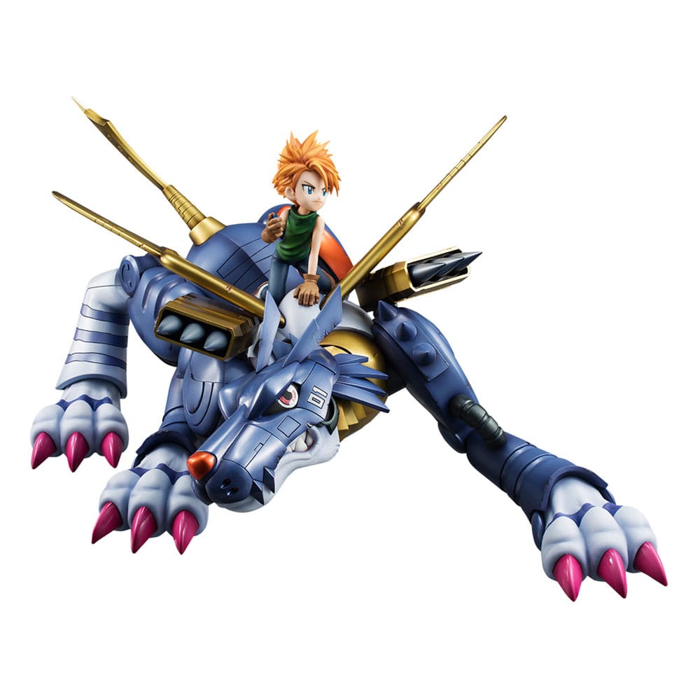 Digimon Adventure Precious G.E.M. Serie PVC Statue Metal Garurumon & Ishida Yamato 30 cm Image 1