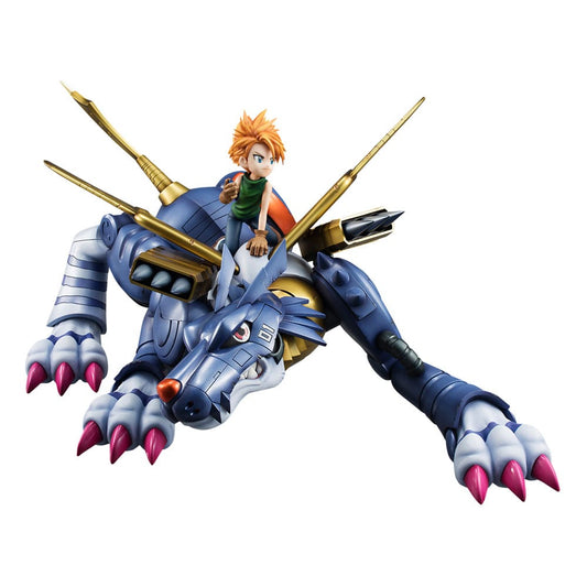Digimon Adventure Precious G.E.M. Serie PVC Statue Metal Garurumon & Ishida Yamato 30 cm Image 1