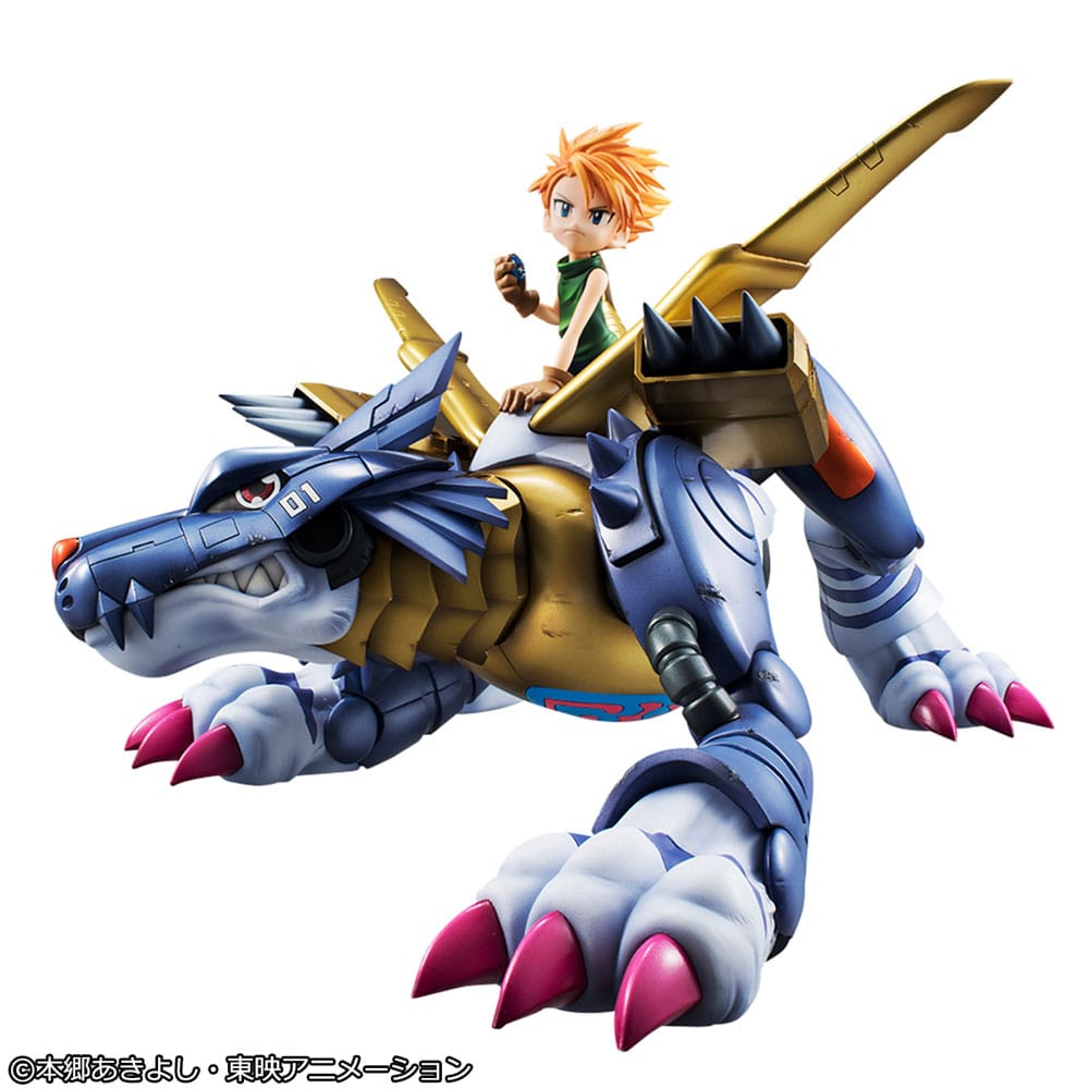 Digimon Adventure Precious G.E.M. Serie PVC Statue Metal Garurumon & Ishida Yamato 30 cm Image 2