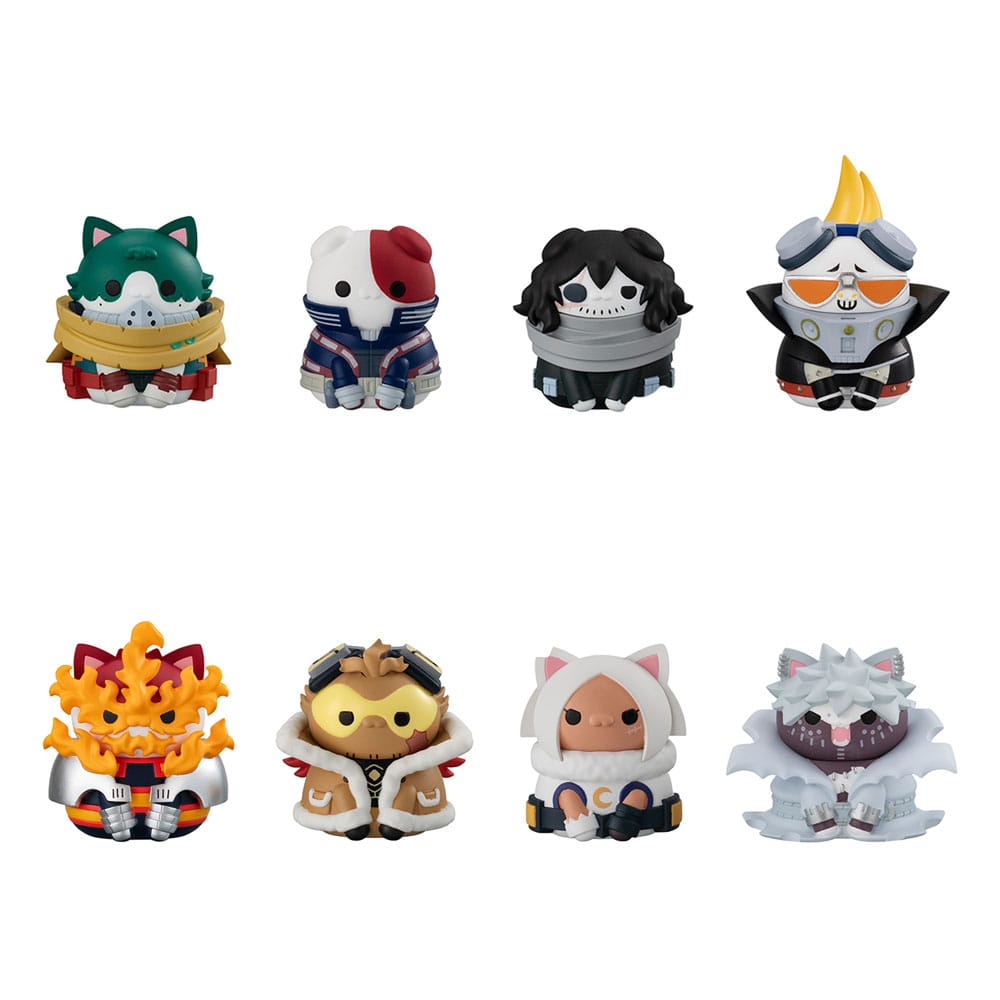 My Hero Academia Mega Cat Project Minifiguren Heroaca Cats No.01 3 cm Blind Box Sortiment (8) (Repeat) Image 1