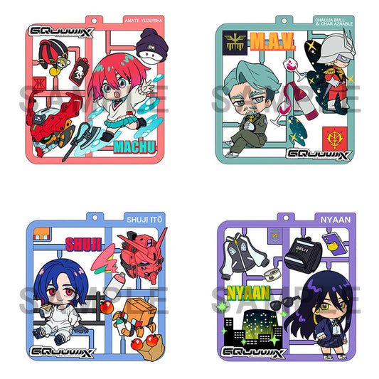 Mobile Suit Gundam GQuuuuuuX Plat Collection Anhänger Sortiment (4) Image 1