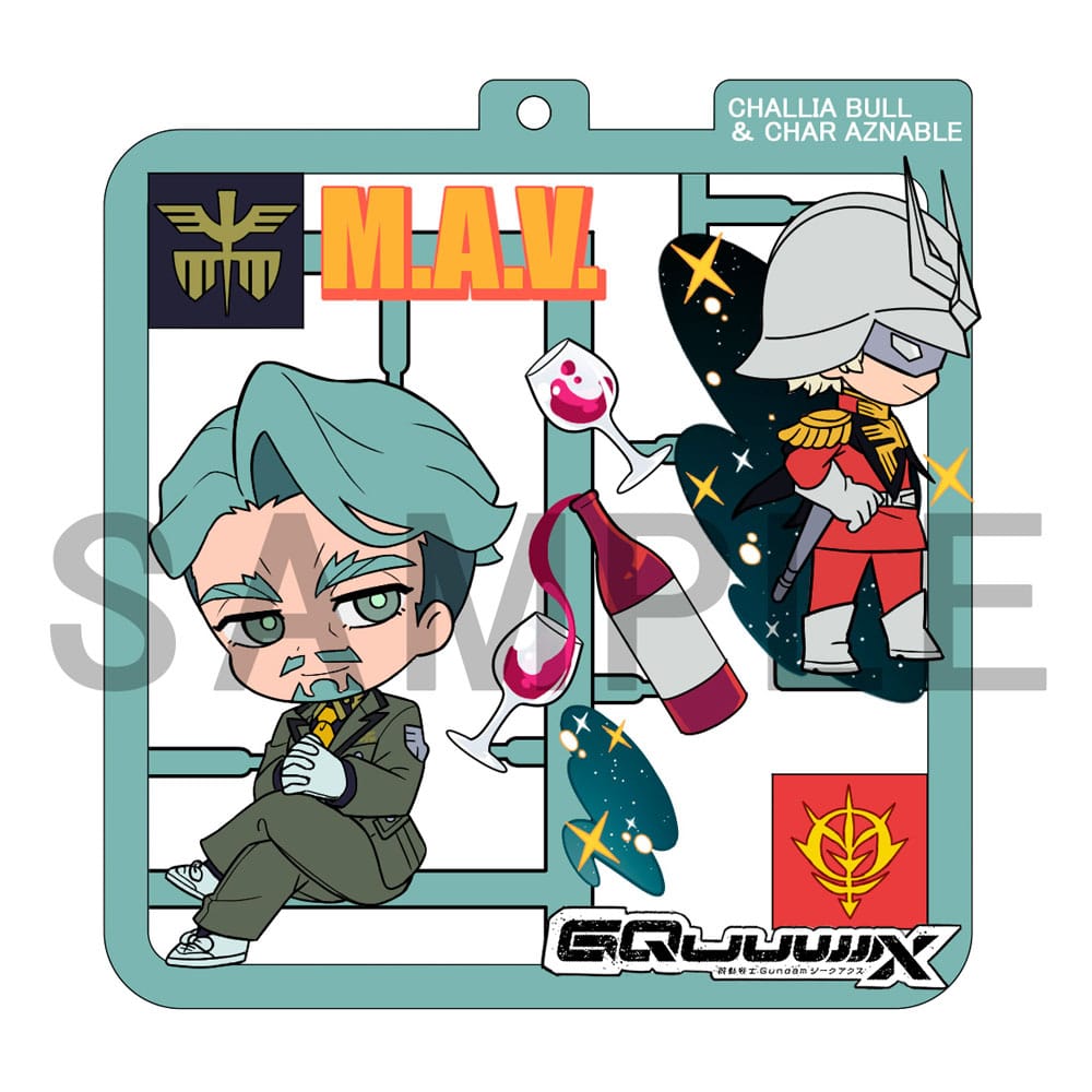 Mobile Suit Gundam GQuuuuuuX Plat Collection Anhänger Sortiment (4) Image 3