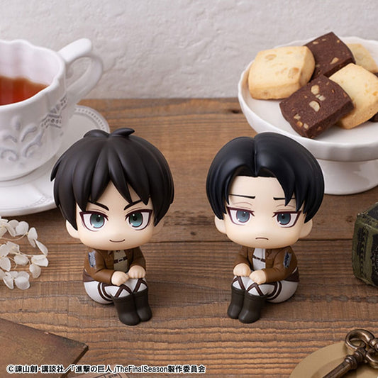 Attack on Titan Look Up PVC Statue Eren Jaeger & Levi Set (with gift) 11 cm Image 1
