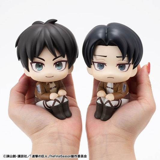 Attack on Titan Look Up PVC Statue Eren Jaeger & Levi Set (with gift) 11 cm Image 2
