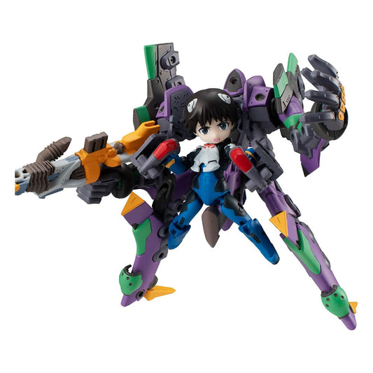 Evangelion Desktop Army Actionfigur Shinji Ikari & Evangelion No. 1 New Theatrical Edition 15 cm Image 1