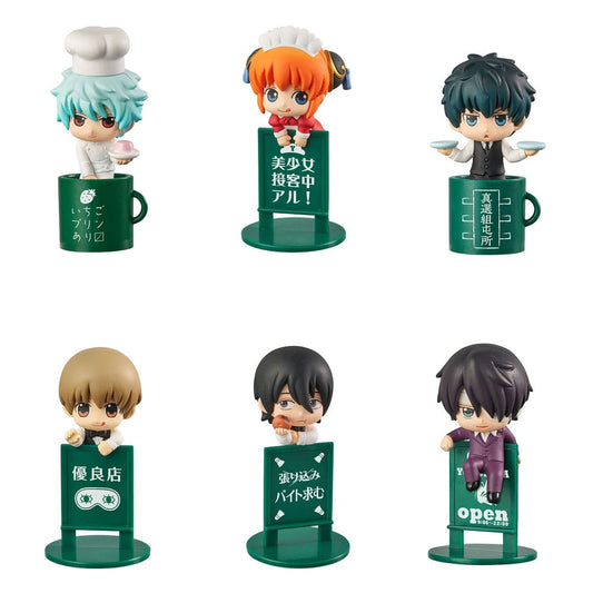 Gintama Ochatomo Series Sammelfiguren 5 cm Yorozuya Cafe Sortiment (8) Image 1