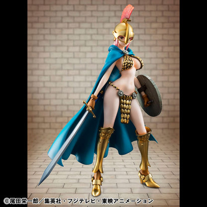 One Piece P.O.P PVC Statue Gladiator Rebecca Sailing Again Super Limited Reprint Ver. 22 cm Image 1