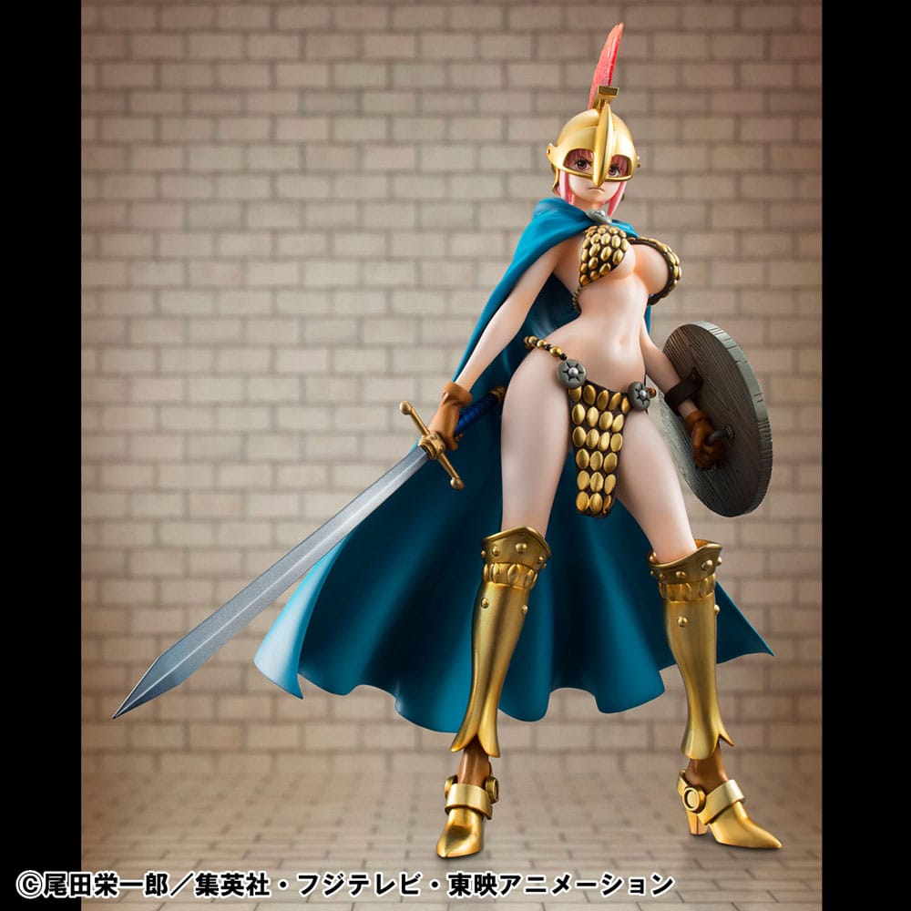 One Piece P.O.P PVC Statue Gladiator Rebecca Sailing Again Super Limited Reprint Ver. 22 cm Image 3