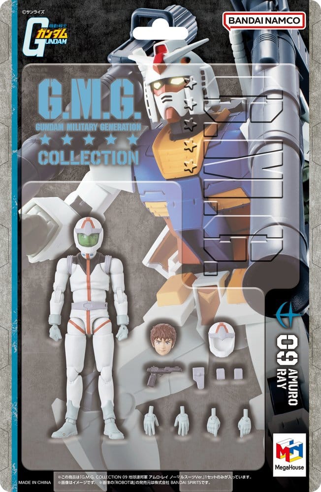 Mobile Suit Gundam G.M.G. Collection PVC Figur Earth Federation Amuro Ray Normal Suit Ver. 10 cm (Repeat) Image 6