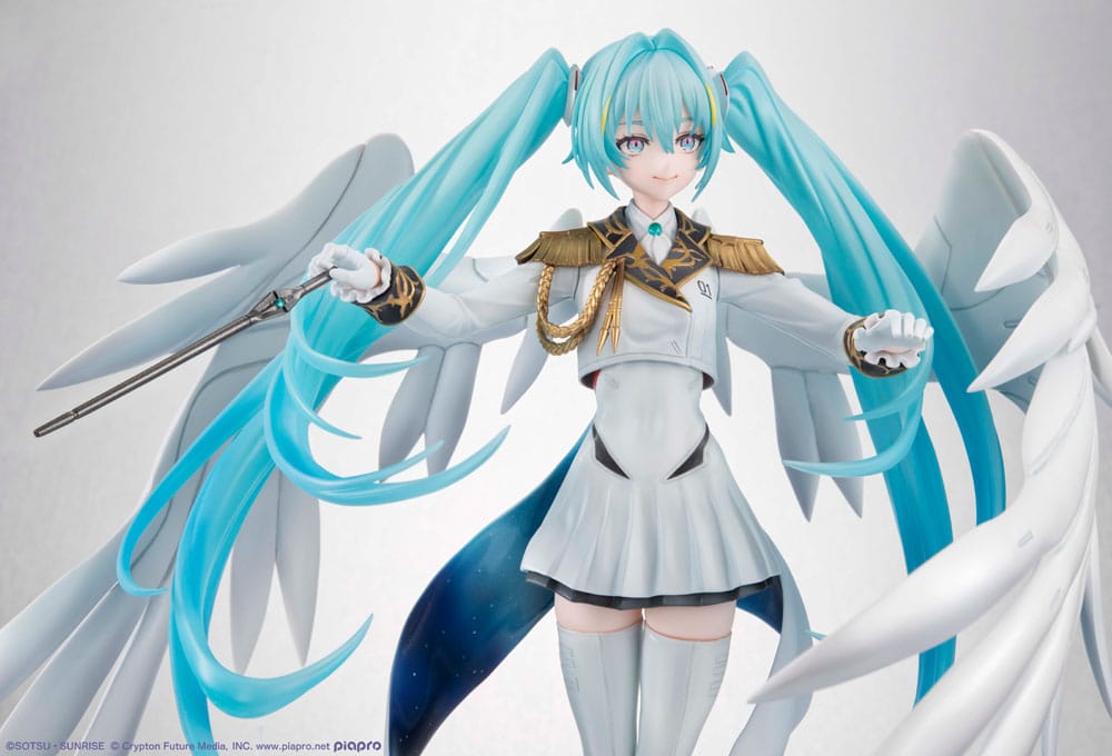 Mobile Suit Gundam x Hatsune Miku Lucrea PVC Statue Hatsune Miku x Wing Gundam Zero EW 45th Anniversary 27 cm Image 6