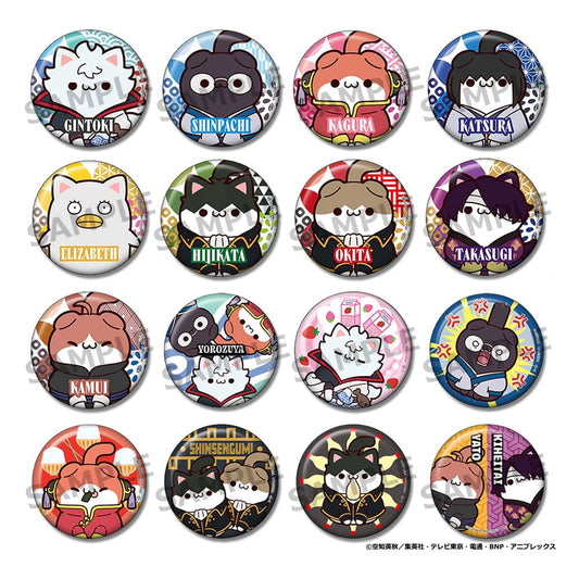 Gintama Mega Cat Project Nyantama! Ansteck-Buttons 3 cm Blind Box Sortiment (16) Image