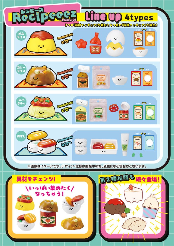 Recipeeez Sammelfiguren Menu 01 3 cm Sortiment (4) Image 14