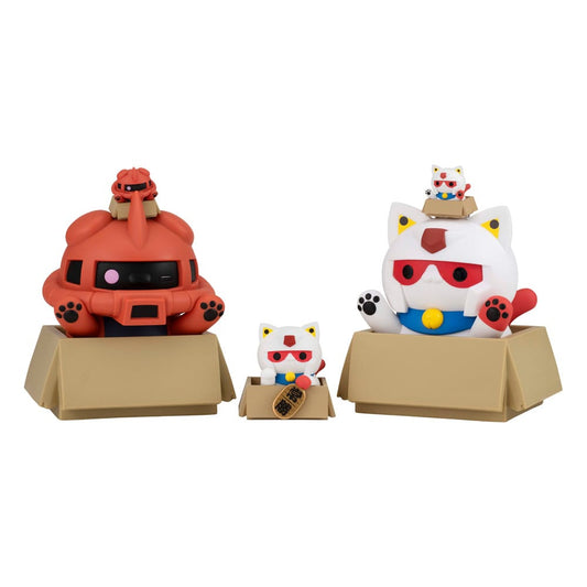 Mobile Suit Gundam Mega Cat Project Nyandam Sammelfiguren Luckycat 6 cm Blind Box Sortiment (6) Image 2