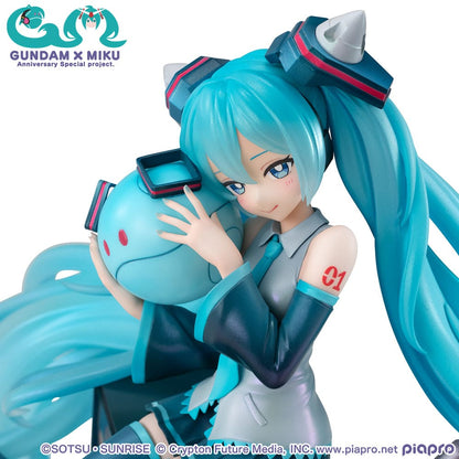 Mobile Suit Gundam x Hatsune Miku Lucrea PVC Statue Hatsune Miku x OO Gundam 45th Anniversary 17 cm Image 4